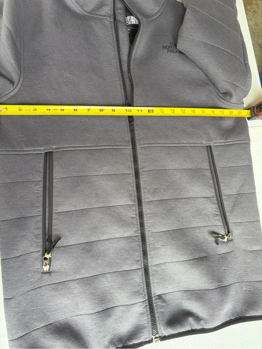 The North Face Men's Gray Hooded Full-Zip Performance Jacket